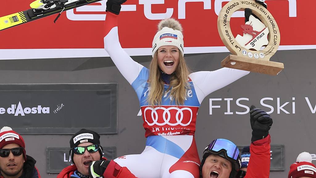 Corinne Suter und die Schweizer Skifahrer hatten 2020 viel zu Grund zum Jubeln