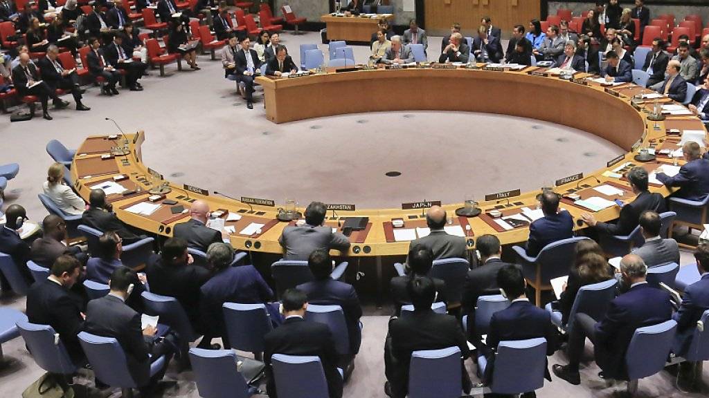 Am Montag trifft sich der UNO-Sicherheitsrat erneut und berät über neue Sanktionen gegen Nordkorea. (Archivbild)