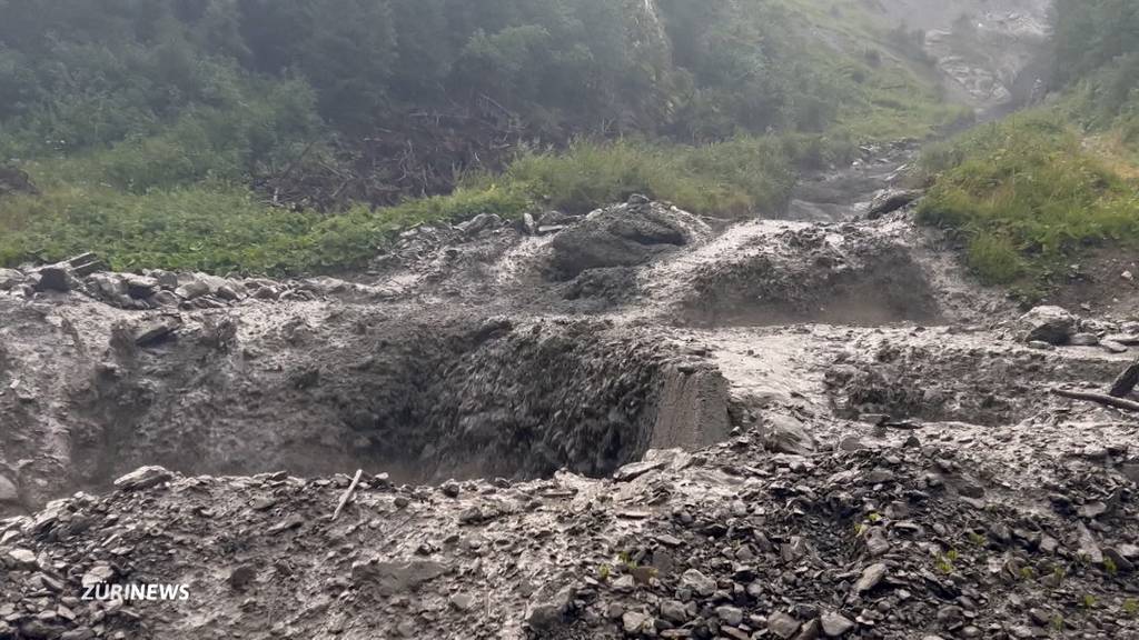 Murgänge in mehreren Tälern in der Ostschweiz