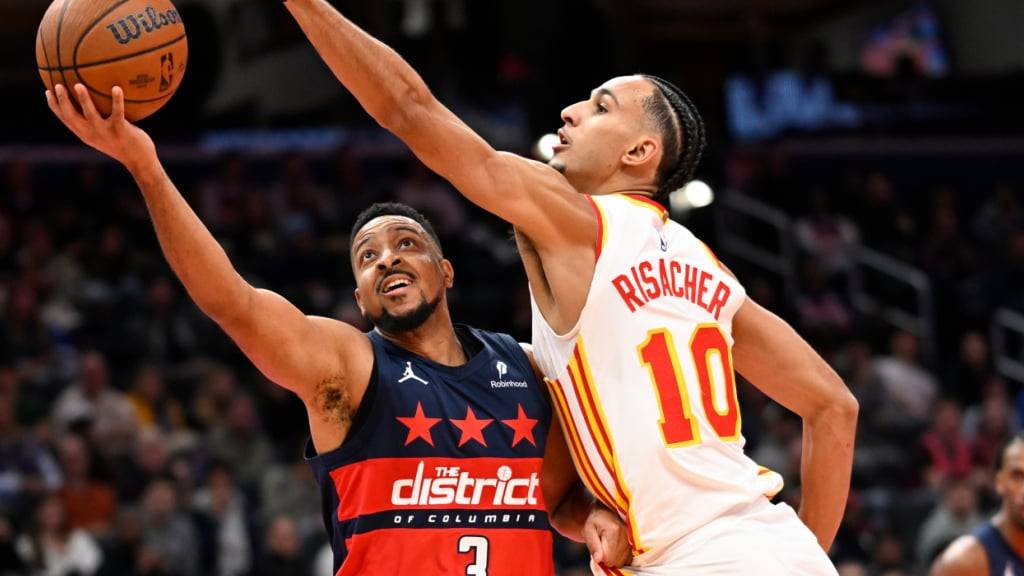 CJ McCollum (links) führt die Washington Wizards zum ersten Heimsieg seit über sieben Monaten