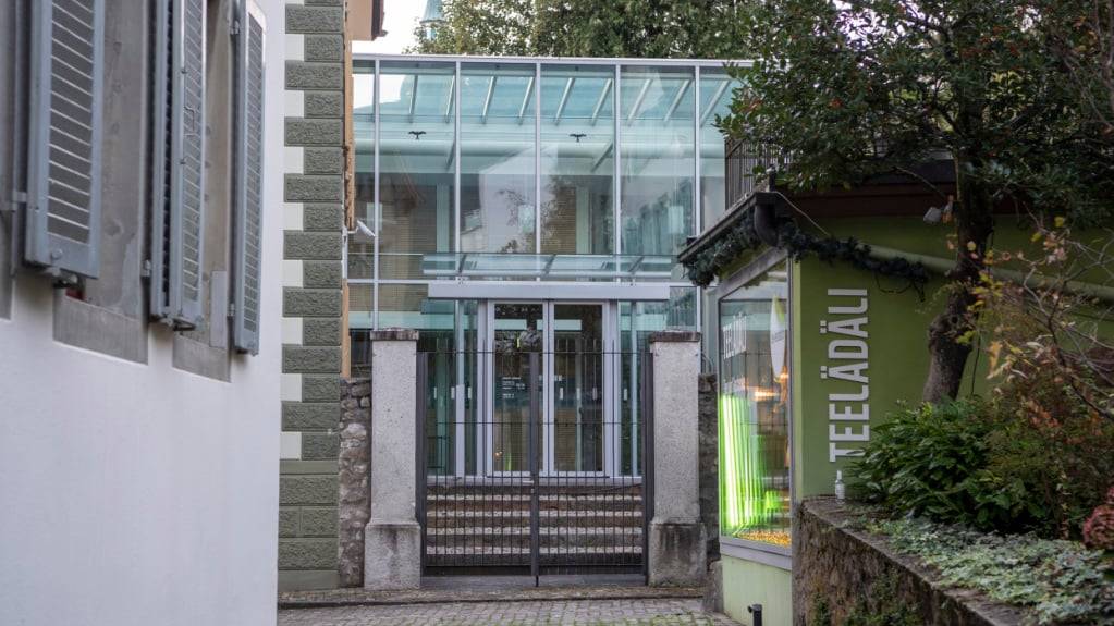 Die Architektur des Eingangs zum Obergericht Uri im alten Dorfzentrum von Altdorf. (Archivbild)