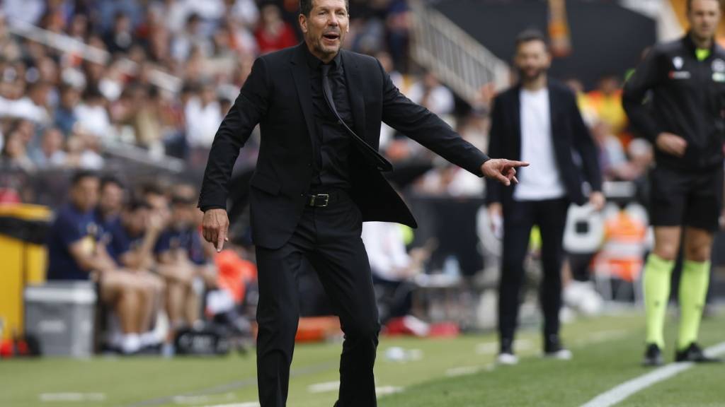 Mit grossem Engagement bei der Sache: Diego Simeone, Trainer von Atlético Madrid