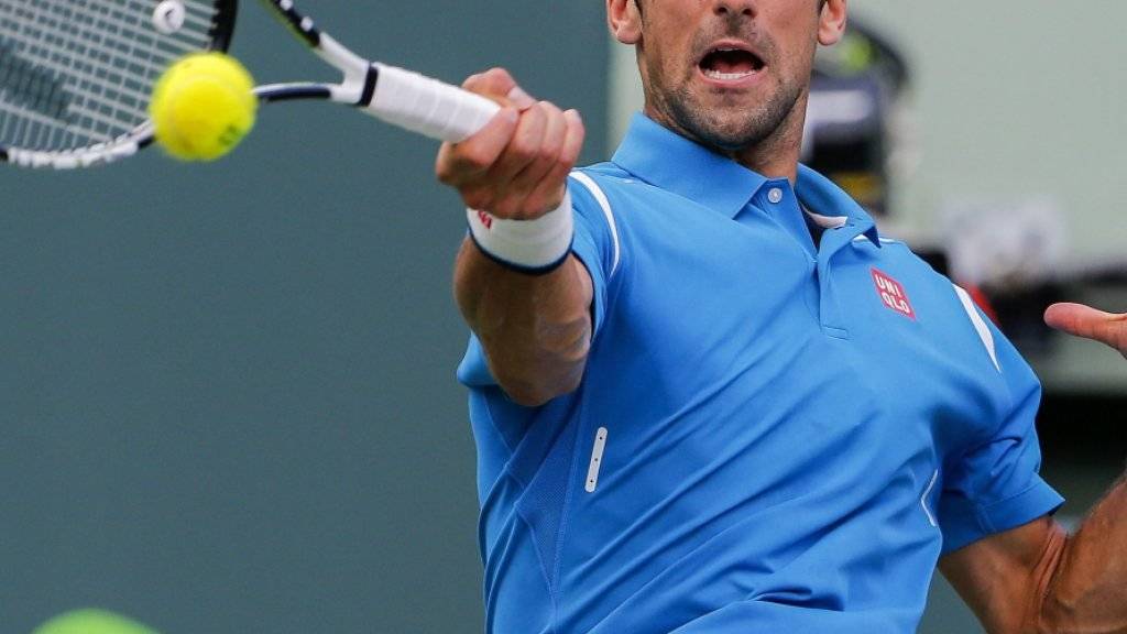Novak Djokovic musste kämpfen, siegte aber dennoch in zwei Sätzen