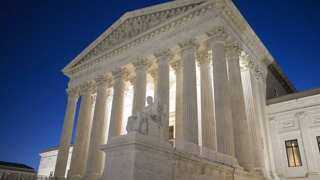 Das Gebäude des Obersten Gerichts der USA, dem Supreme Court, in der Hauptstadt Washington. (Archivbild)