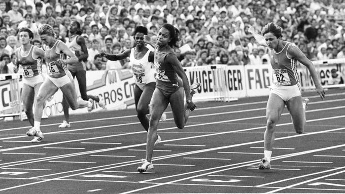 Am Olympischen Tag 1983 lief Marlies Göhr 100 m in 10,81