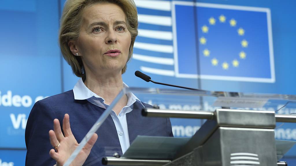 EU-Kommissionschefin Ursula von der Leyen fordert mehr Anstrengungen im Kampf gegen das Coronavirus. (Archivbild)