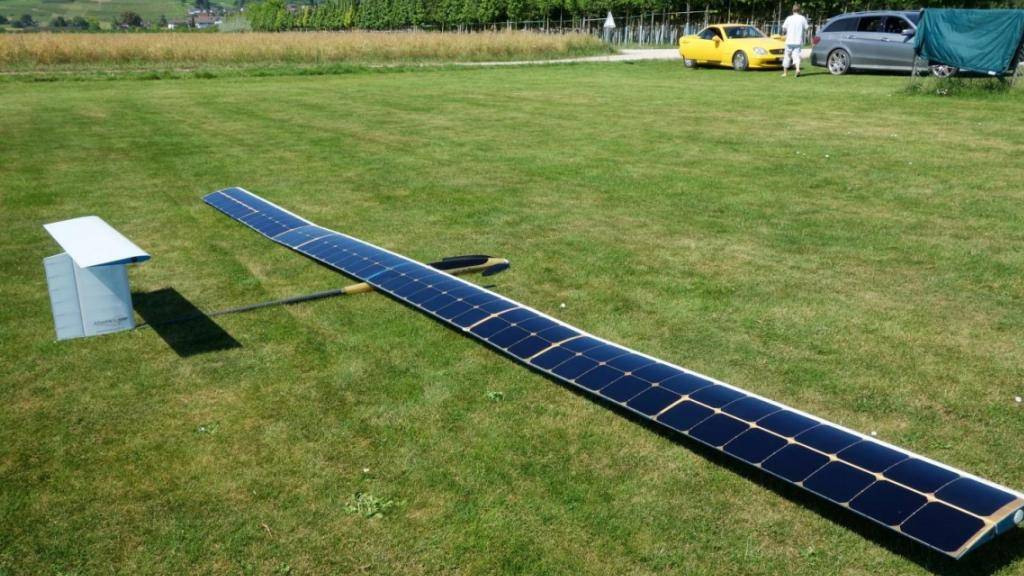 Das unbemannte Solarflugzeug «AtlantikSolar» hat eine Spannweite von 5,6 Metern.