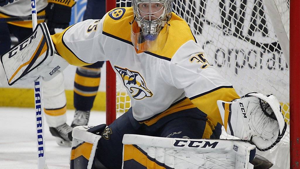 Konnte von Buffalo nicht bezwungen werden: Nashvilles Goalie Pekka Rinne