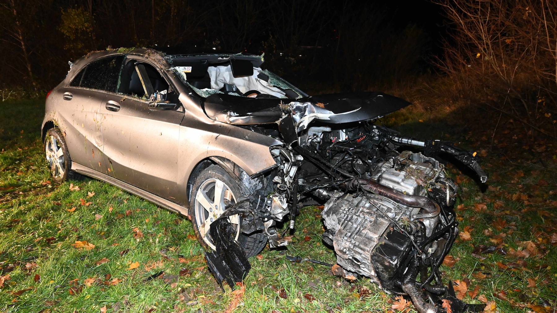 So sah das Auto nach dem zweiten Unfall aus.