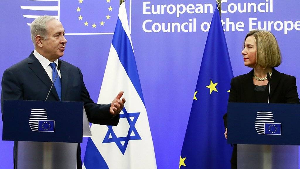 Israels Regierungschef Benjamin Netanjahu und EU-Chefdiplomatin Federica Mogherini