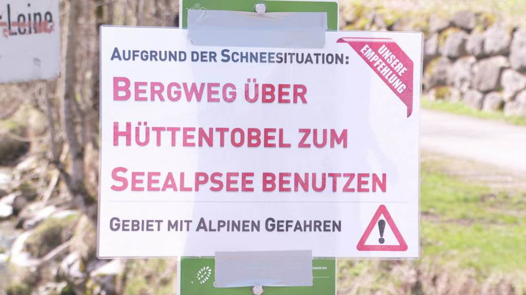 Polizei rät von Alpstein-Wanderungen ab
