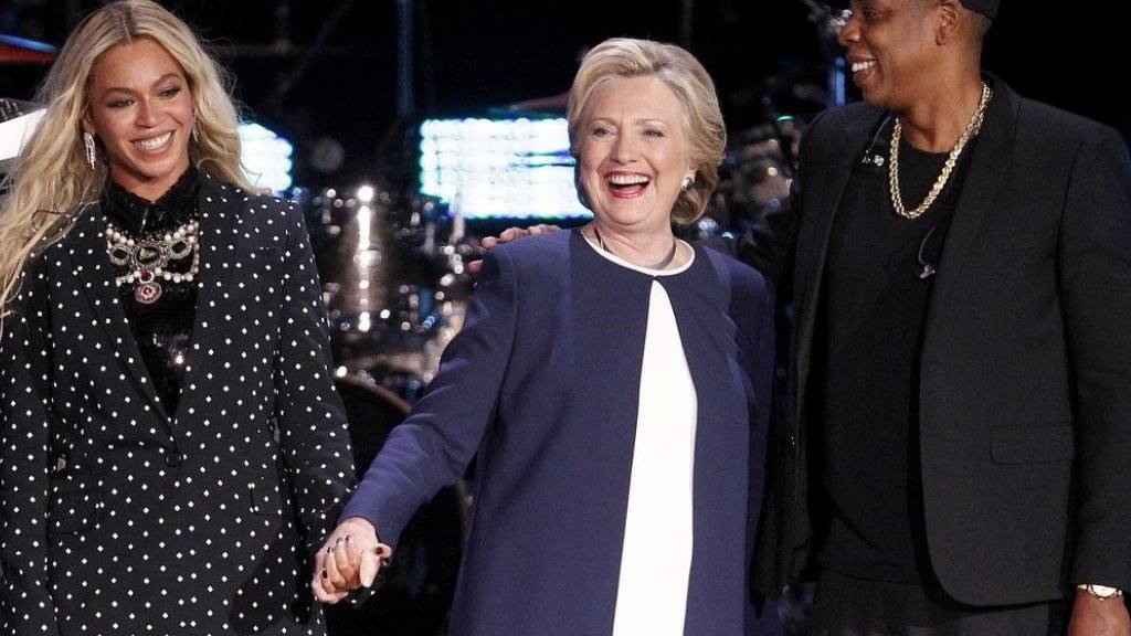 Beyoncé und Jay-Z sangen für Clinton