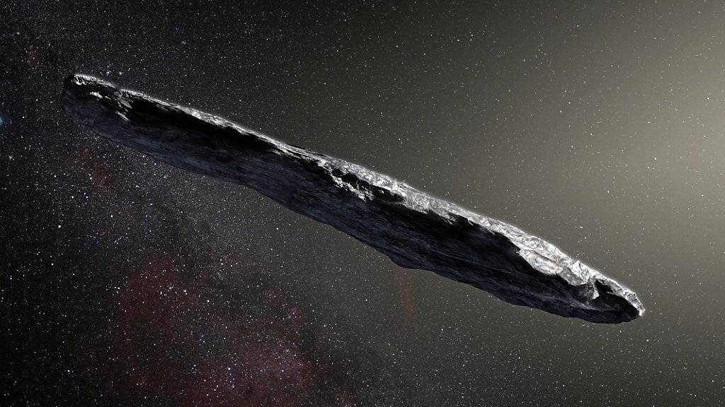 Illustration des Asteroiden Oumuamua (Archiv)