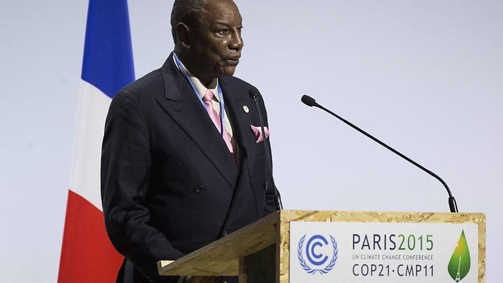 Guineas Präsident Condé bei der Klimakonferenz von Paris Ende November: Condé ernannte am Samstag einen neuen Regierungschef. (Archivbild)