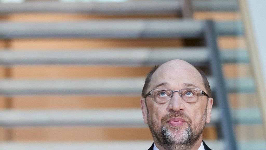 Wann kommt die Erlösung? - SPD-Chef Martin Schulz im Willy-Brandt-Haus, der Parteizentrale in Berlin.