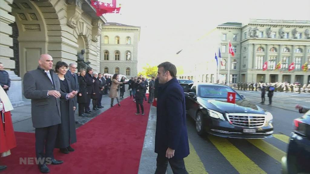 Französischer Präsident Emmanuel Macron zu Gast in Bern