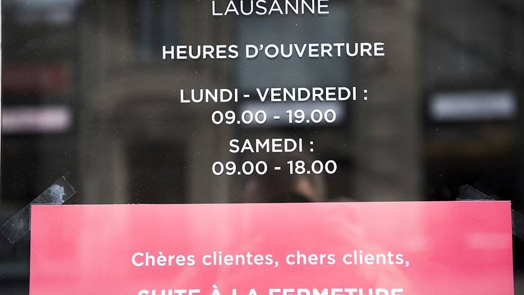 Der Laden von Switcher in Lausanne ist am Donnerstag bereits geschlossen worden.