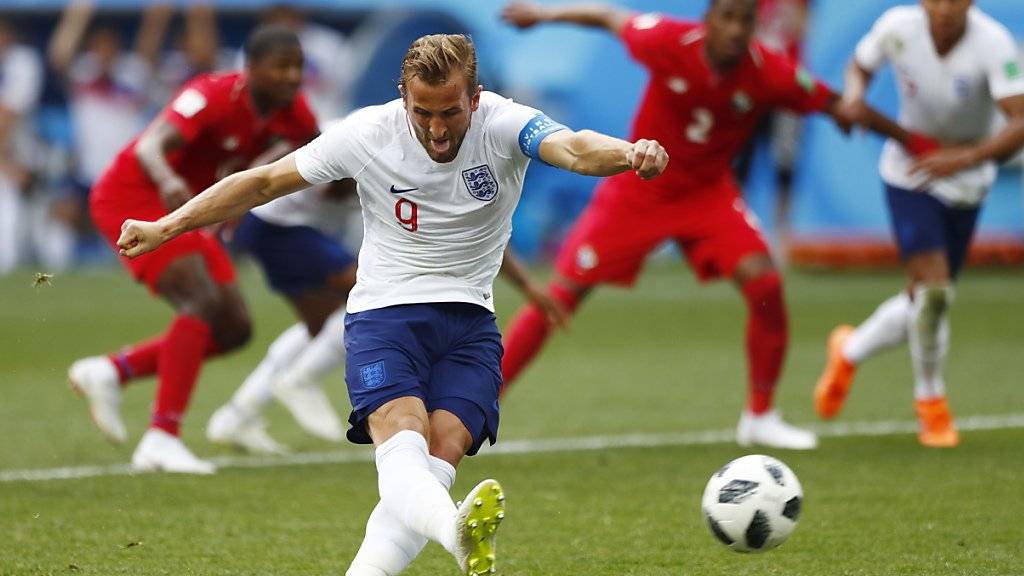 Mit zwei wuchtigen Penaltys und einem Ablenker Englands Hattrick-Schütze gegen Panama: Captain Harry Kane