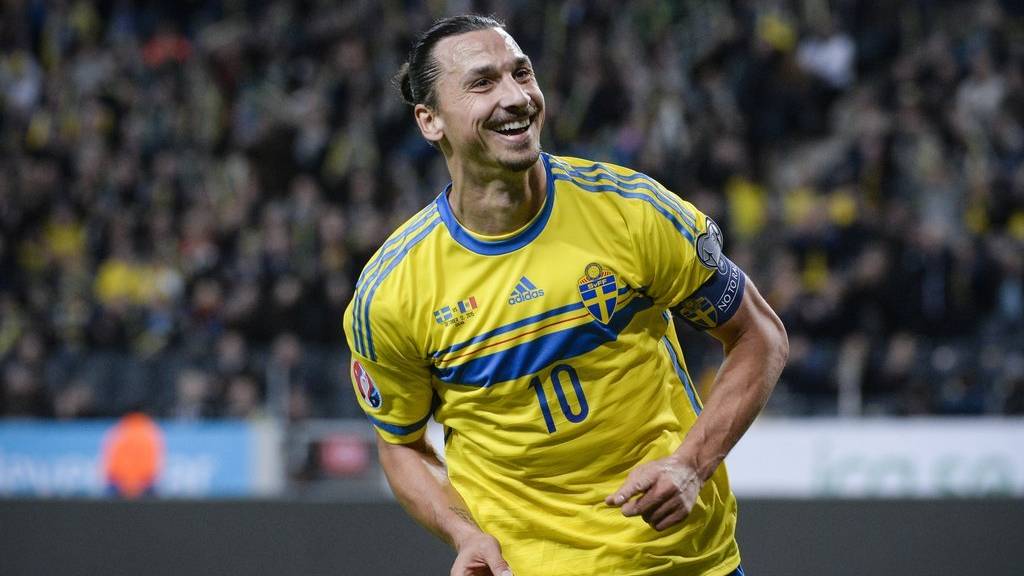 Zuletzt traf Ibrahimovic im Länderspiel gegen Moldawien. (Fredrik Sandberg / TT via AP) SWEDEN OUT