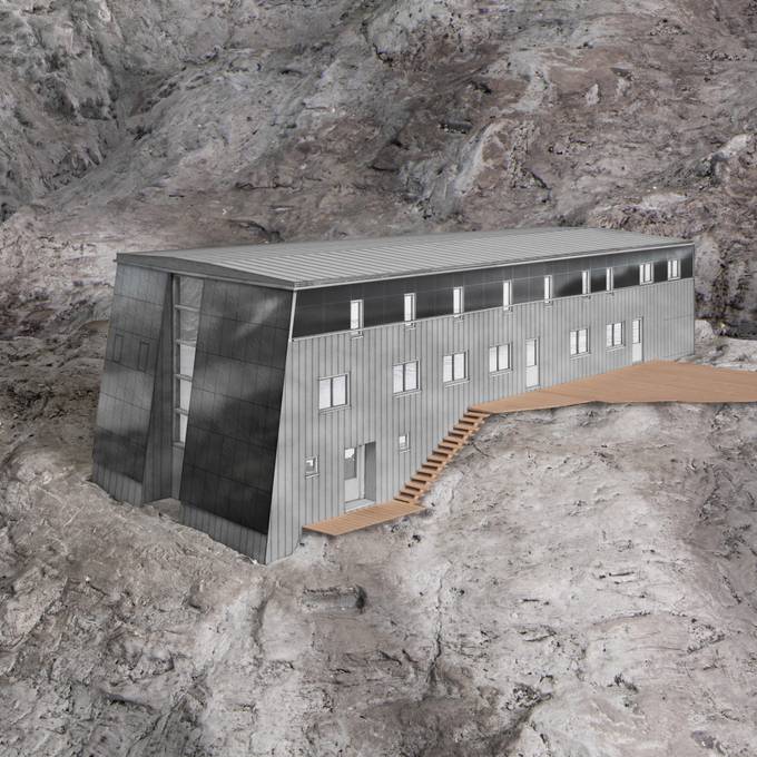 So wird die neue Mutthornhütte des SAC Weissenstein aussehen