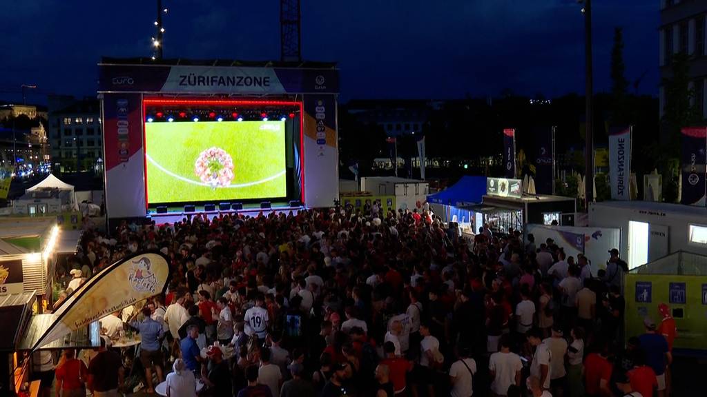 Grosse Euphorie in der Europaallee in Zürich