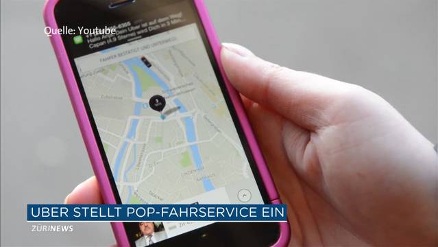 Uber Pop Schweiz wird eingestellt