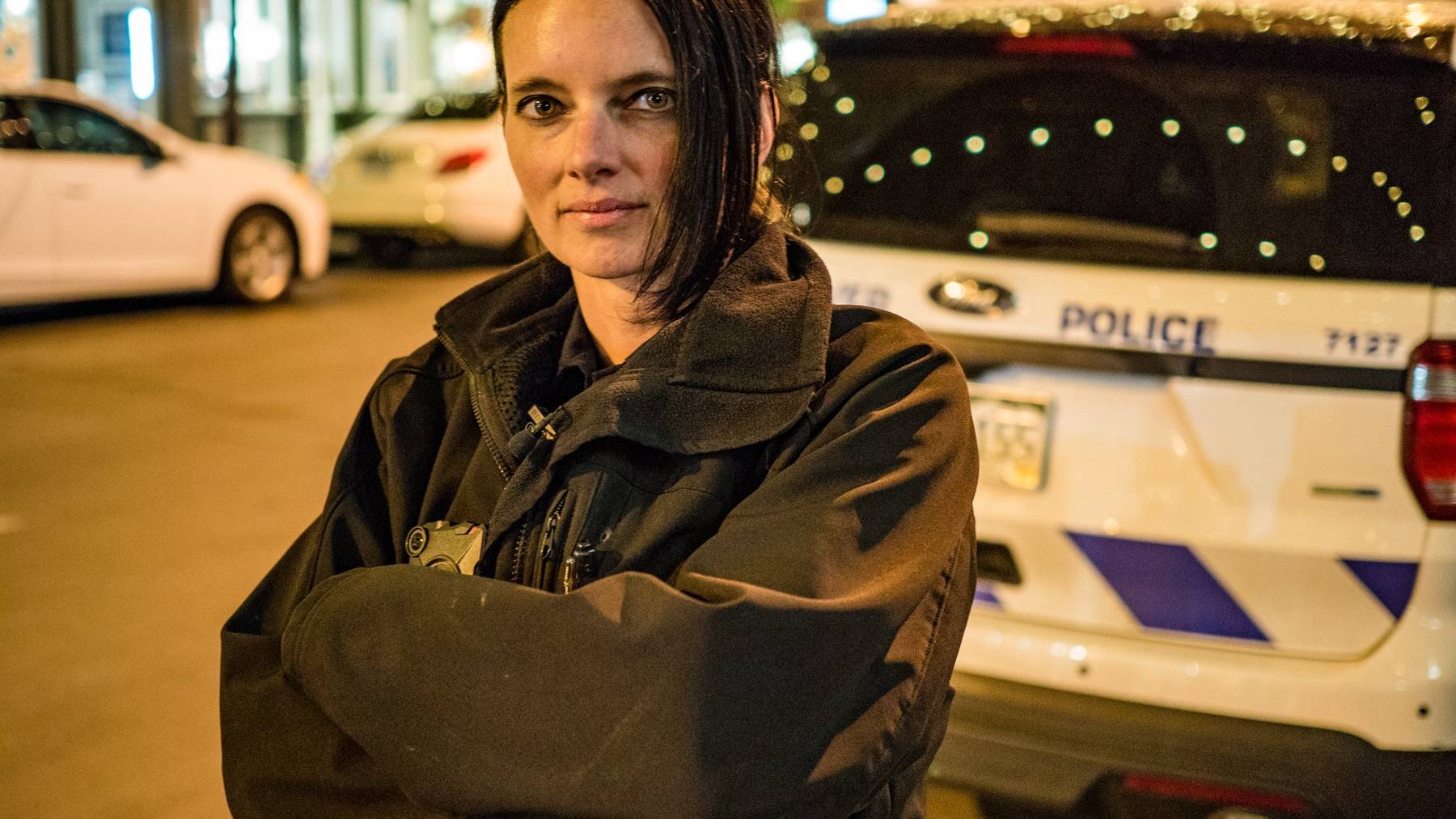 Tamara Lenherr sichert in Denver die Strassen als Polizistin.