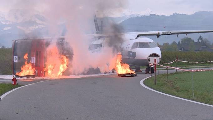 Flugplatz Belp: Riesige Notfallübung trotz wenig Flugverkehr