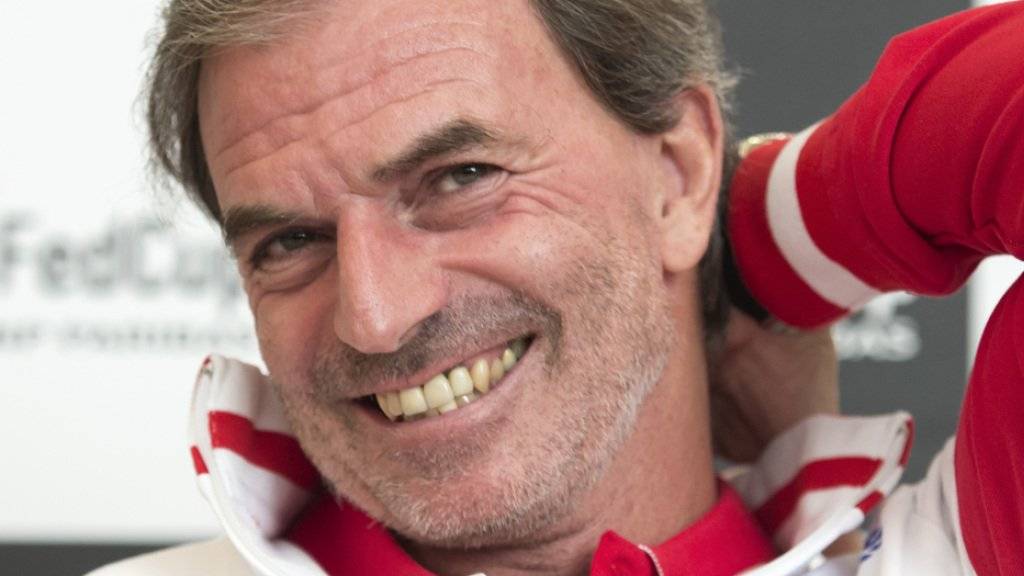 Er hat gut lachen: Der Schweizer Fedcup-Captain Heinz Günthardt hat seit Monaten viel Freude an den Schweizer Tennisfrauen