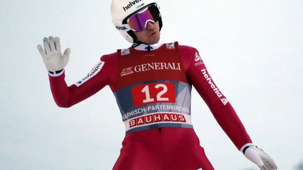 Solider Qualifikationssprung: Simon Ammann sprang in Innsbruck auf 127 Meter