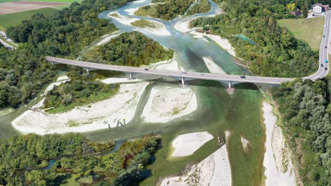Zu enges Flussbett für Thur - IG kritisiert Hochwasserschutzprojekt