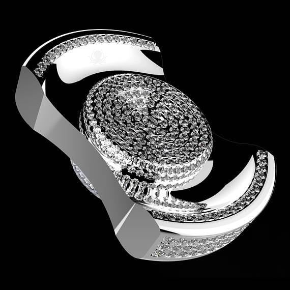 So sieht der Luxus-Spinner mit 950 Diamanten aus. (Bild: Instagram/Octobrachia)