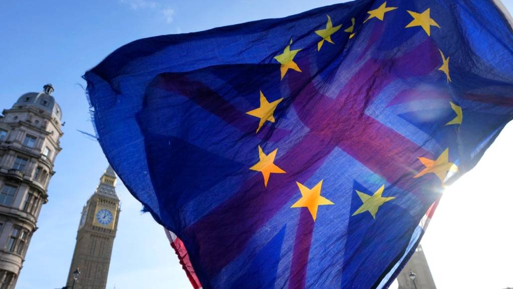 ARCHIV - Großbritannien war Anfang 2020 aus der EU ausgetreten und ist seit 2021 auch nicht mehr Mitglied der EU-Zollunion und des Binnenmarkts. Foto: Kirsty Wigglesworth/AP/dpa