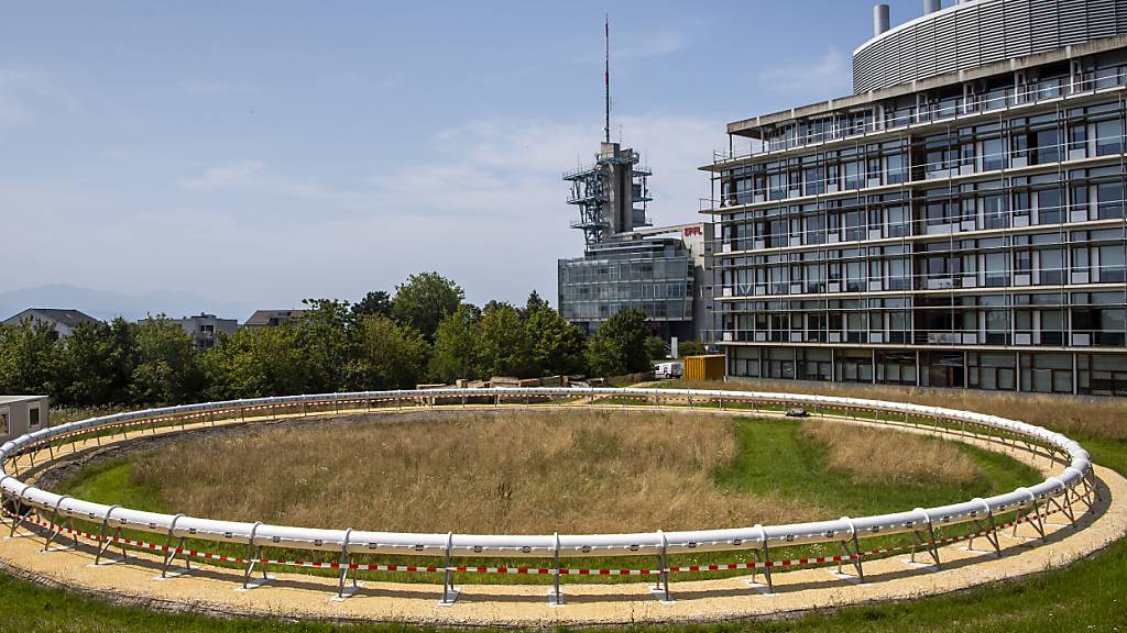 So sieht die Hyperloop-Teststrecke an der EPFL in Lausanne aus. (Archivbild)