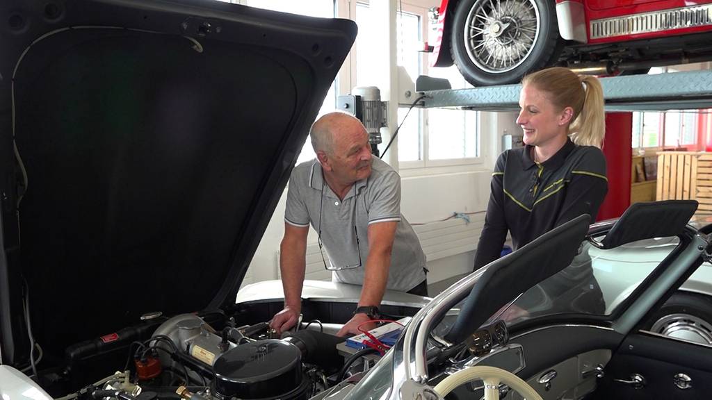 Ramona Fischer mit ihrem Vater