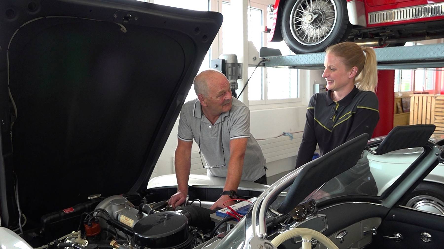 Ramona Fischer mit ihrem Vater