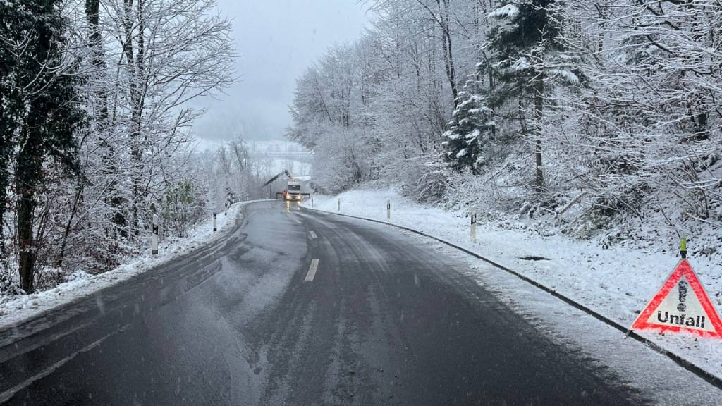 Bei einem Selbstunfall am Donnerstagmorgen bei Birmensdorf wurden zwei Personen leicht verletzt.