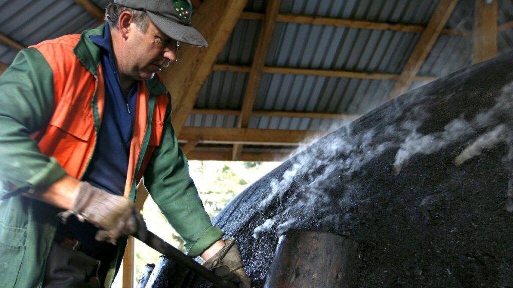 Ein Grossteil der Schweizer Grillkohle stammt aus dem Entlebuch - nun will man auch im Kanton Schwyz ins Köhlerei-Geschäft einsteigen. (Archivbild)