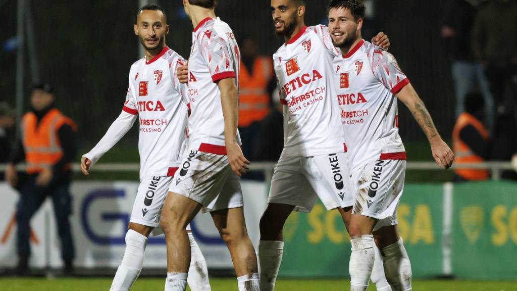 Die Sion-Spieler haben zum Schluss doch noch Grund zum Jubeln: Zwei Tore ganz zum Schluss bringen zumindest einen Punkt (Archivaufnahme)