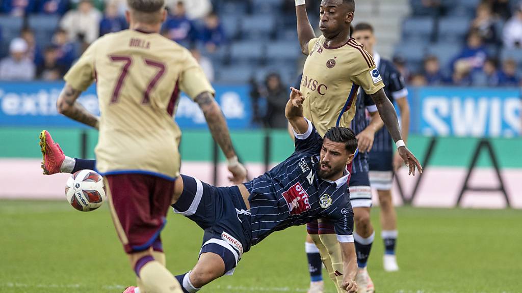 Kemal Ademi, Stürmer des FC Luzern, im Spiel gegen Servette