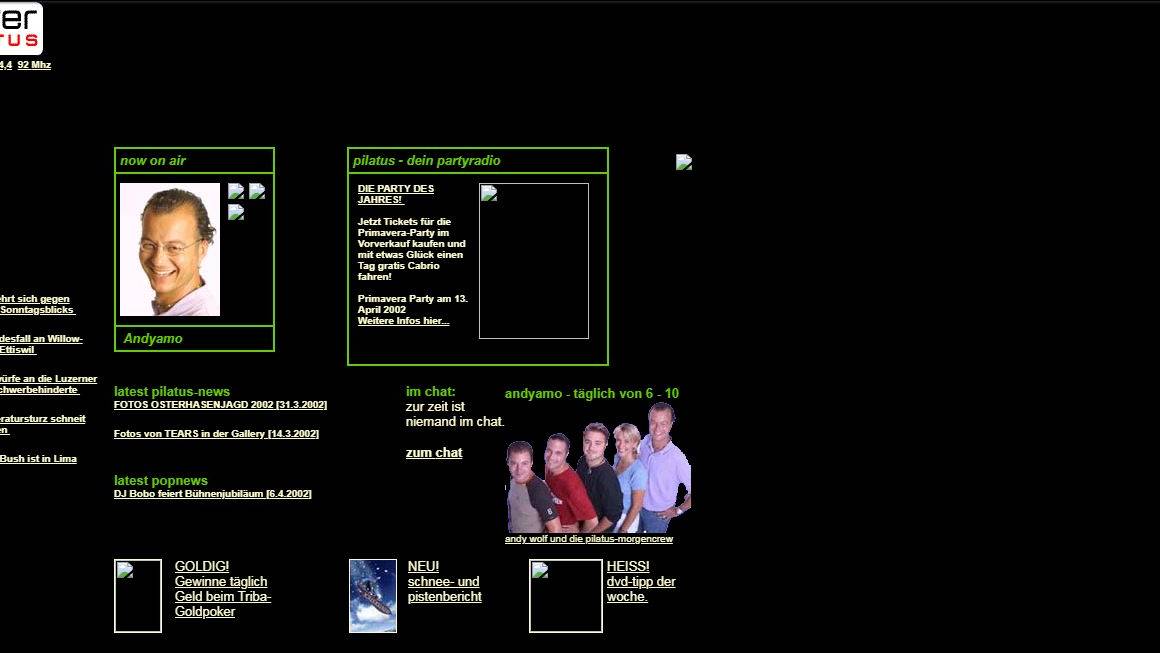 So sieht eine 22 Jahre alte Website aus