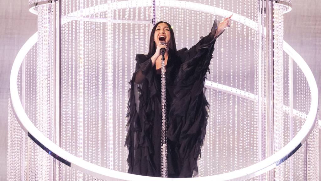 Die israelische Kandidatin Yuval Raphael hatte dieses Jahr beim Eurovision Song Contest in Basel den zweiten Platz erreicht. (Archivbild)