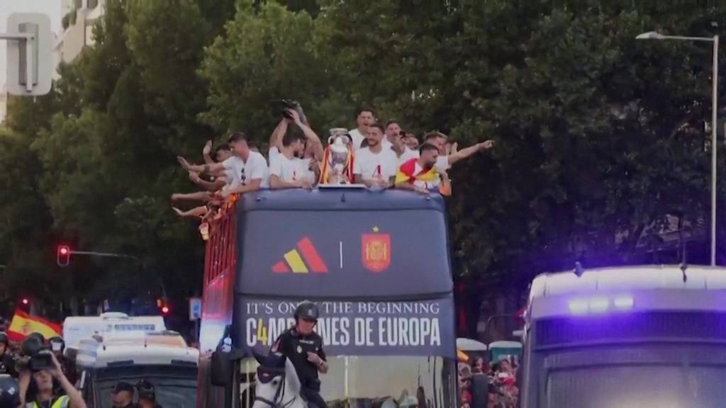 So feiert Spanien seine EM-Helden