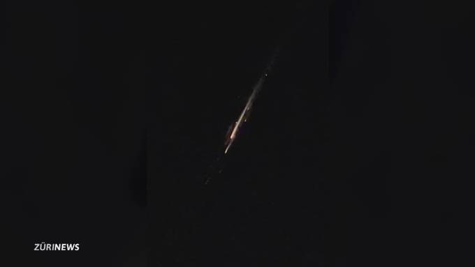 Weltraumschrott erleuchtet Zürcher Nachthimmel