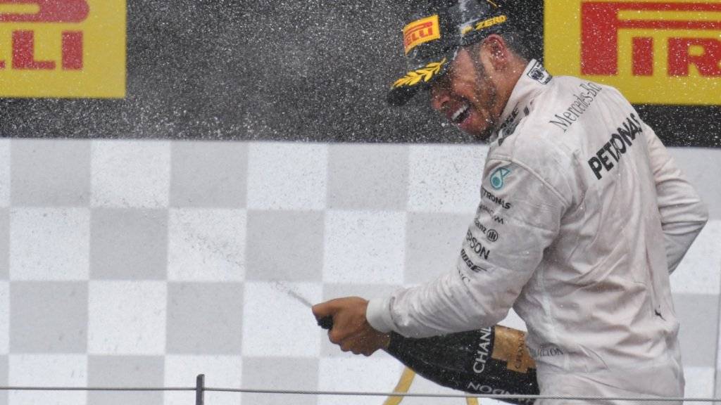 Grosse Freude nach seinem Sieg in Spielberg: Lewis Hamilton