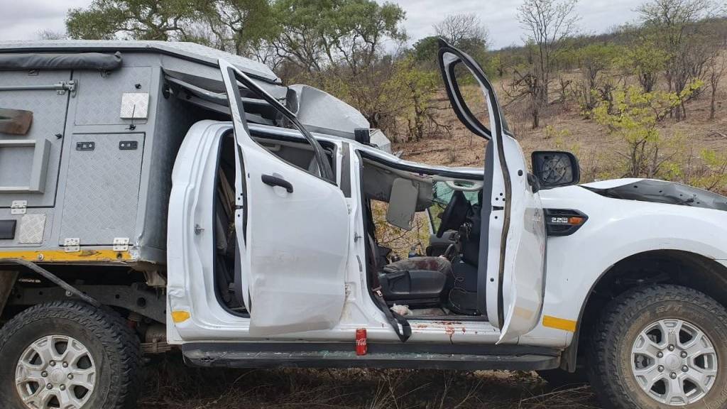 Die tödlich verletzte Giraffe krachte auf den Safari-Mietwagen, hinter dessen Steuer ein Schweizer Fahrer sass.