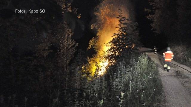 Waldbrand im Kanton Solothurn