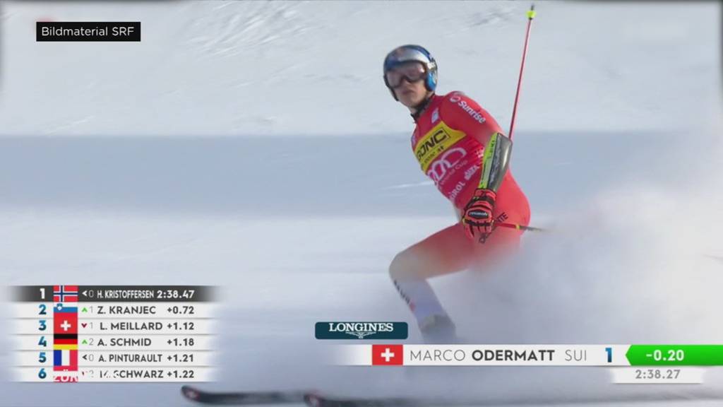 Marco Odermatt gewinnt zweiten Riesenslalom in Alta Badia