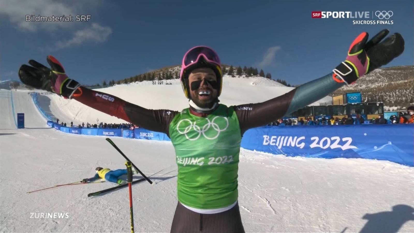 Medaillensegen für die Schweiz Skicrosser Ryan Regez und Alex Fiva gewinnen Gold und Silber in Peking TeleZueri