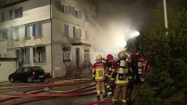 Brand in Villmergen brachte 6 Personen ins Spital